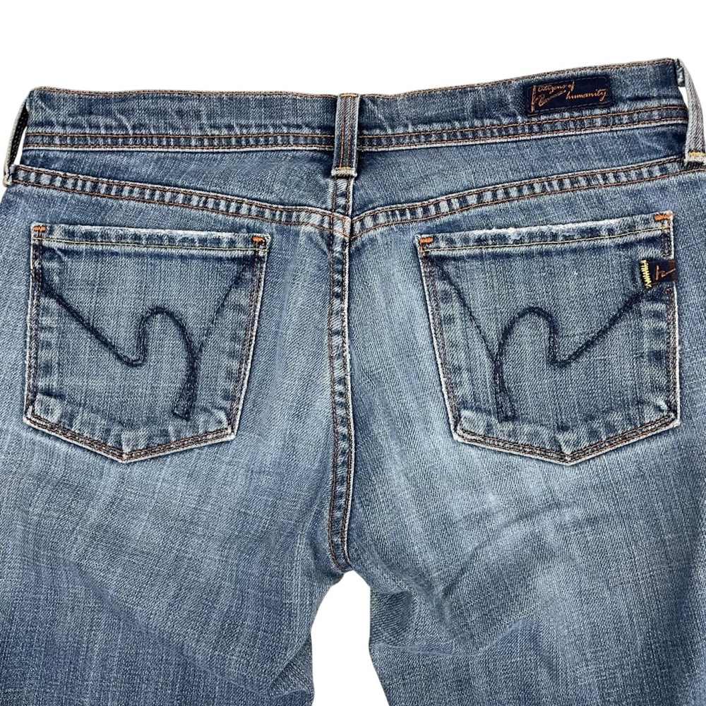 Citizens Of Humanity COH Ingrid #002 Stretch Low Waist Flair Jeans 26 - Picture 10 of 13